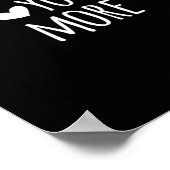 Poster Love You More White Clean Typography  (Coin)