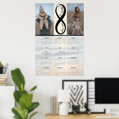 Poster “Love you to infinity” – Custom Calendar (Bureau à domicile)