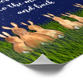 Poster Love You to the Moon & Back Bunny Night Star Citat (Coin)