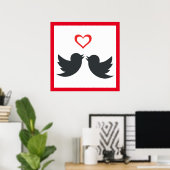 POSTER LOVEBIRDS (Bureau à domicile)