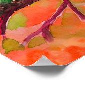 Poster lovebirds, aquarelle (Coin)