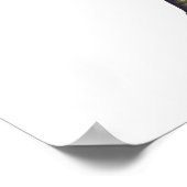 Poster Lovebirds assis sur une branche de fleurs de ceris (Coin)