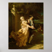 Poster Lovelace enlevant Clarissa Harlowe, 1867 (Devant)