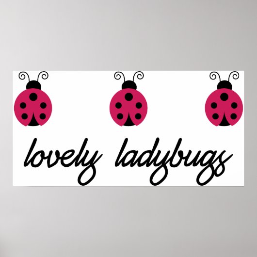 Poster Lovely Ladybugs (Devant)