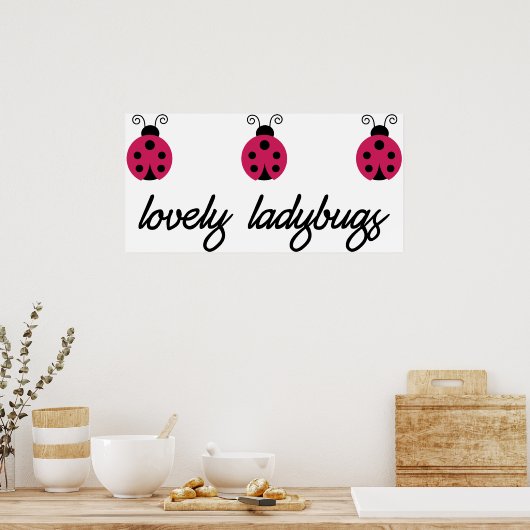 Poster Lovely Ladybugs (Cuisine)