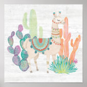 Poster Lovely Llamas II (Devant)