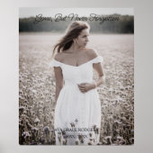 Poster Lovely Memorial Photo Funeral Celebration (Devant)