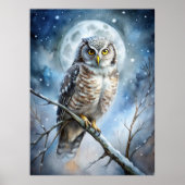 Poster Lovely Owl (Devant)
