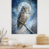 Poster Lovely Owl (Cuisine)