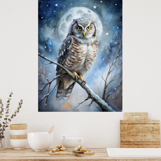 Poster Lovely Owl (Cuisine)