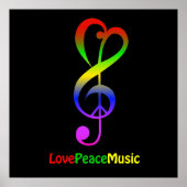 Poster LovePeaceMusic (Devant)