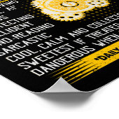 Poster Lovers mécaniques | Mechanic Facts (Coin)