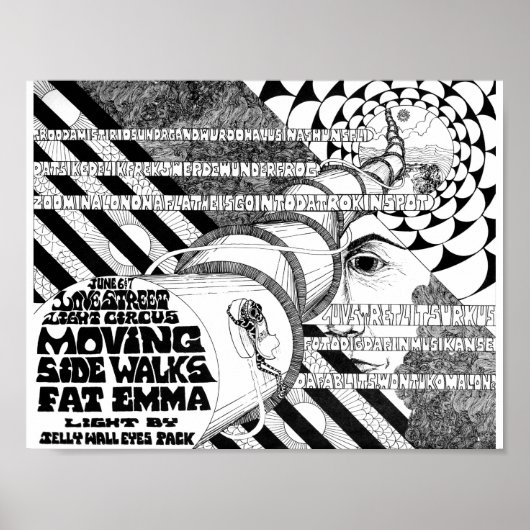 Poster LoveStreetLightCircusflyer Jun6&7'69 (Devant)