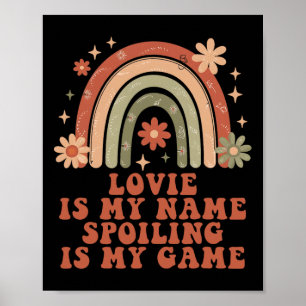 Poster Lovie Est Mon Nom Spots Est Mon Jeu Rainbow Mothe