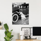 Poster Loving My Old Car, années 1920 (Bureau à domicile)
