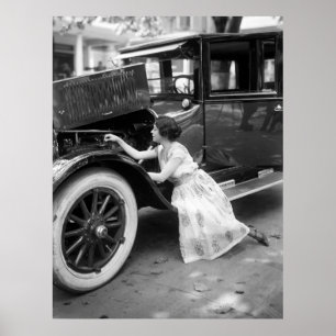 Poster Loving My Old Car, années 1920