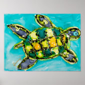 Poster Lovitude d'impression de tortue mûre (Devant)