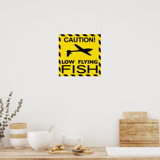 Poster "Low Flying Fish" (Cuisine)