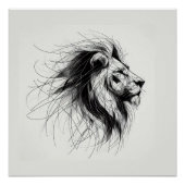 Poster Löwe (Devant)