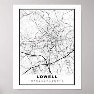Poster Lowell Map