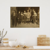 Poster Lowell, messe. Enfants travailleurs, 1911 (Cuisine)