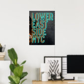 Poster Lower East Side Nyc (Bureau à domicile)