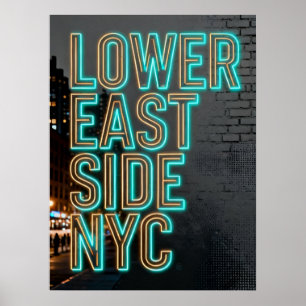 Poster Lower East Side Nyc