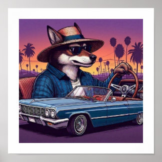 Poster Lowrider Wolfy
