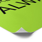 POSTER LOYALTY LOVE RESPECT CARACTÈRE ATTITUDE FONDATION (Coin)