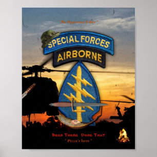 Poster lrrps de lrrp de sf de bérets verts de forces