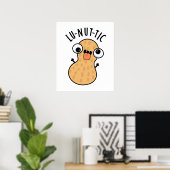 Poster Lu-nut-ic Blagues de cacahuète drôles  (Bureau à domicile)