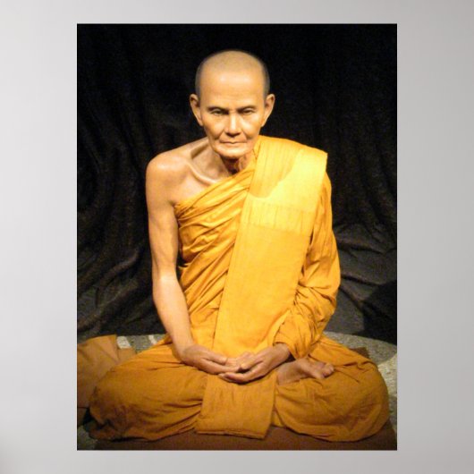 Poster Luang Poo Mun Bhuridatto ... Moine bouddhiste (Devant)