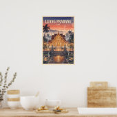Poster Luang Prabang Laos Voyage Vintage (Cuisine)