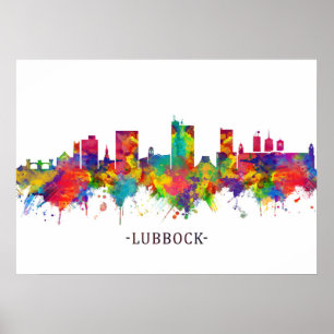 Poster Lubbock Skyline