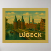 Poster Lübeck Germany City Art (Devant)