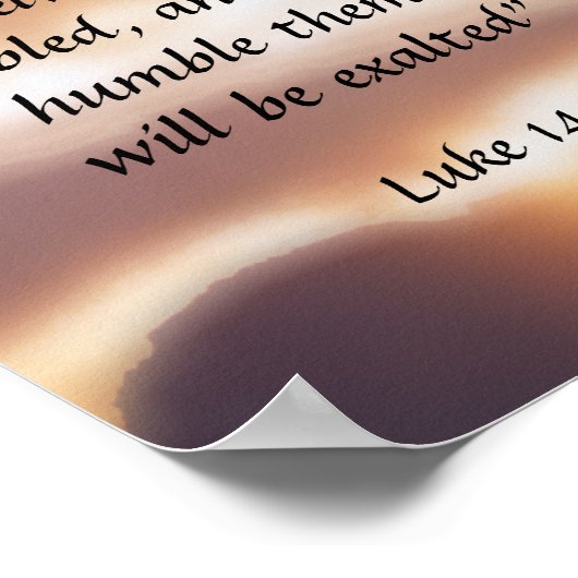 Poster Luc 14:11 (Coin)