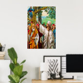 Poster Luc 19:1-10 Jésus économise un collecteur d'impôts (Bureau à domicile)