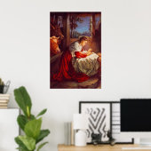 Poster Luc 2:1-7 Jésus est né à Bethléem (Bureau à domicile)