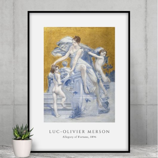 Poster Luc-Olivier Merson - Allégorie de la Fortune (1896