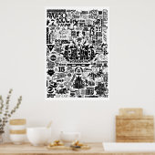 Poster Luca Ionescu "Histoire du logo" (Cuisine)