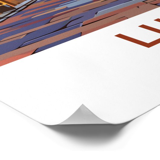 Poster Lucca Italie - Imprimer (Coin)