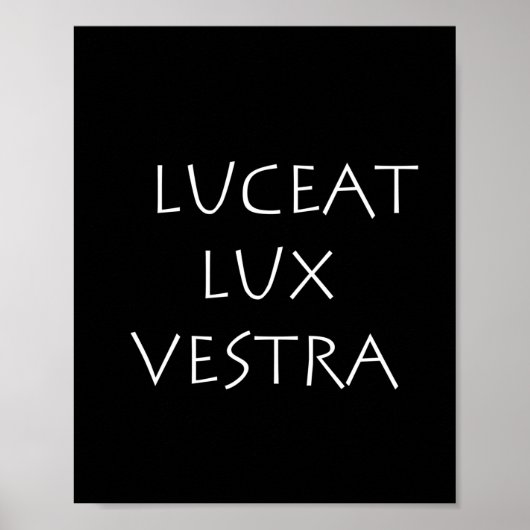 Poster Luceat lux vestra (Devant)