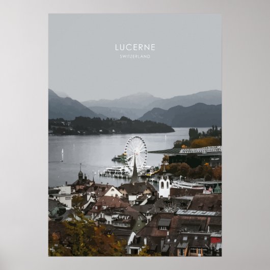 Poster Lucerne, Suisse Travel Artwork (Devant)