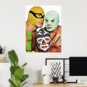 Poster Lucha Libre Trio (Bureau à domicile)