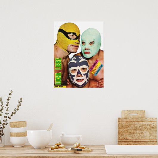 Poster Lucha Libre Trio (Cuisine)