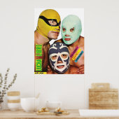 Poster Lucha Libre Trio (Cuisine)