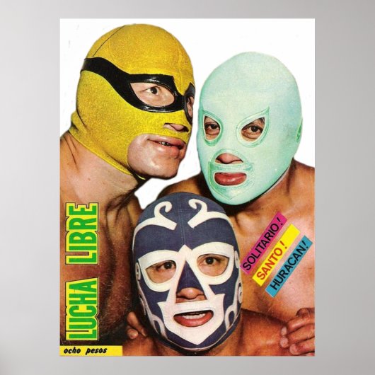 Poster Lucha Libre Trio (Devant)
