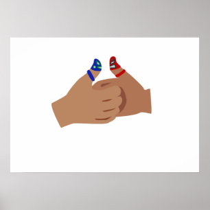 Poster Luchadores de guerre du pouce