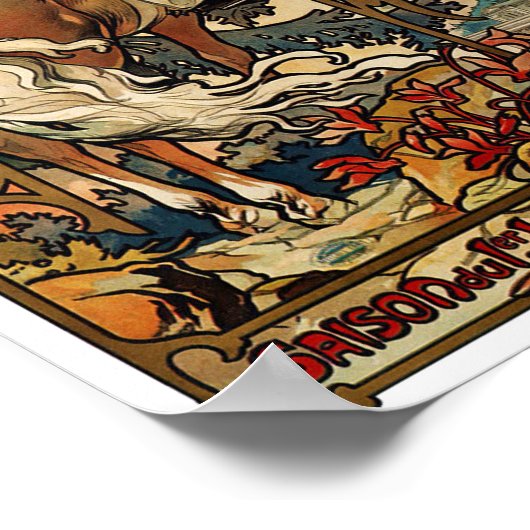 Poster Luchon, Mucha (Coin)