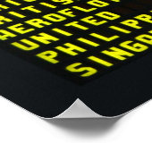 Poster luchthavenvertrek (Hoek)